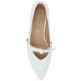thumbnail image 5 of Journee Womens Cait Textured Material Slip On Mary Jane Flats, Widths Available, 5 of 10
