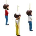 thumbnail image 2 of Kurt Adler Plastic Ornaments for Christmas Tree, Bob Ross (Set of 3), 2 of 4