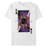 Men's Marvel X-Men Gambit Playing Card Graphic Tee White Large