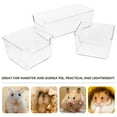 thumbnail image 3 of WHAMVOX 3 Pcs Baignoire Chinchilla en Acrylique Ronde pour Animaux de Compagnie, 3 of 6