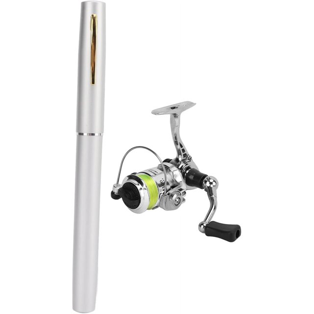 Yazoeia Canne à Pêche de Poche avec Moulinet Canne à Pêche de Poche avec Moulinet Mini Forme de Stylo Canne à Pêche et Combos de Moulinet pour Rivière, Lac, Réservoir, Pêche sur Glace Etc. CJC912-25597