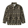 thumbnail image 4 of Uorisanigo Girls Half Zip Pullover Sweatshirt Oversized Southwestern Aztec Tribal Long Sleeve Pullover Top Outerwear No Hood Fashion Drop Shoulder Jackets Hoodies Fall Clothes, 4 of 7