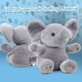 thumbnail image 5 of 13 in Gray Elephant Plush Stuffed Animals Toys for Kids, Toddlers, Girls, 5 of 7