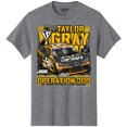 thumbnail image 2 of Men's Joe Gibbs Racing Team Collection  Heather Gray Taylor Gray Operation 300 Car T-Shirt, 2 of 3