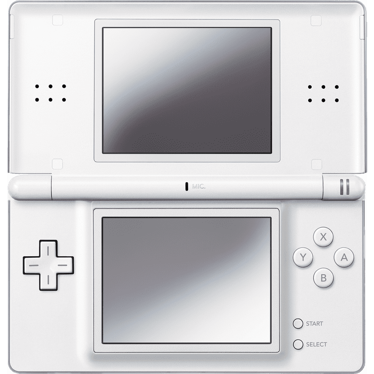 Restored Nintendo DS Lite Polar White Handheld Gaming Console w