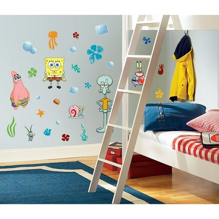 Spongebob Wall - RoomMates SpongeBob SquarePants Peel and Stick Wall Decals