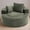 Green / Foam, variant on Round Sofa Bed with Memory Foam Sectional Couches for Living, Green / Foam