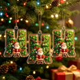 thumbnail image 2 of BSJJY Acrylic Letter H Christmas Ornament, Personalized Name Initial Tree Pendant, 3.15x2.36in, Festive Home Decor for Holiday Dinner, 2 of 6