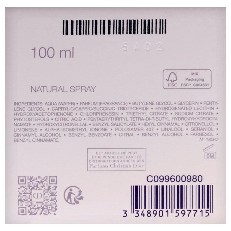 Christian Dior Jadore Parfum Deau , 3.4 oz EDP Spray - Walmart.com