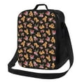 thumbnail image 1 of Cauagu Rose Flower Bear Insulated Lunch Bag - Reusable Lunch Box Thickened Thermal Leakproof Lunch Tote Bag for Adult Office/Travel Picnic, 1 of 7