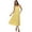 Yellow, variant on White Mark Women's Scoop Neck Tiered Midi Dress