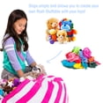 thumbnail image 3 of Posh Creations Bean Bag Stuffable Cover - Toy Organizer, Soft Cover, Kids, 3 ft, Pink Stripes, 3 of 3