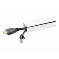 thumbnail image 3 of StarTech.com Solid Cable Management Raceway with Adhesive Tape & Cover, 1-1/8"(32mm)W x 3/4"(20mm)H, 6ft(1.8m) length, PVC Network/Power Cord Hider Kit, Wall Wire Duct System, UL Listed - UL94 V0, M1 Fire Rated (CBMOWD3220) - Cable raceway - 6.6 ft - white - TAA Compliant, 3 of 4