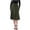 Green, variant on Womens Skirts Midi Length Elegant Midi Skirts for Women Stretchy High Waist A-Line Flared Flowy Skirt Knee Length Skirts for Work Business Office Casual Brown L