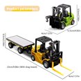 thumbnail image 3 of Collectible 1:64 Miniature Forklift Toy Bluetooth-compatible Remote Control with Realistic Design Strong ABS Alloy Construction, 3 of 8
