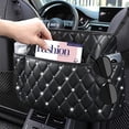 thumbnail image 3 of Soporte para bolso de coche, organizador de respaldo de asiento de cuero, bolsa de malla de gran capacidad, almacenamiento y bolsillo para bolso, bolsa de red para respaldo de asiento, soporte para, 3 of 8