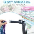 thumbnail image 4 of Uxcell Bike Streamers, Colorful Scooter Handlebar Tassels Grips Ribbon Accessories Decorations, Seven colors, 4 of 6