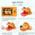 thumbnail image 2 of Vogacara León juego animales boca morder mano morder tirando juegos de barra juguetes divertidos broma fiesta suministros niños Juguetes naranja amarillo, 2 of 6