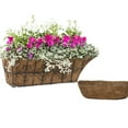 thumbnail image 2 of 2PCS 24 Inch Coconut Fiber Trough Hanging Basket Liners, Coco Coir Planter Inserts for Window Box, Fence Flower Baskets, and Wall Planters, Eco-Friendly Replacement Liners, 2 of 6