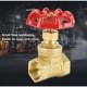 thumbnail image 2 of El tipo de latón del botón DN15 cifró la válvula rotatoria 232Psi Bspp G1/2 para el aceite de mar del gas con la manija roja, 2 of 3