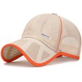 thumbnail image 1 of Big Kids Colorful Quick Dry Mesh Baseball Cap Summer Breathable Boy Girl Sunscreen Hat, 1 of 8