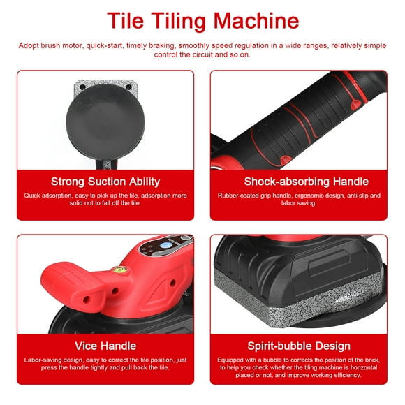 Tile Tiling Machine,Tools With Suction With Suction Cup Wall Floor Tiles 21v Tile Wall Tool Decoration Utility Tiles Tool Decoration Utility Tools With Tile Wall Floor Qahm Havou Eryue Tile 21v