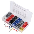 thumbnail image 4 of 1800 piezas/caja de conectores de cables eléctricos, 8 tipos de terminales de crimpado ajustables, kit de herramientas de crimpado de casquillos para coche y hogar., 4 of 14