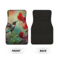 thumbnail image 2 of Vsdgher Hummingbird Floral Paradise Car Foot Mat Set of 4 Pieces Universal Floor Liner Car Accessories Fits Most Cars, Trucks, Vans, sedans, SUV, 2 of 7