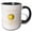 Black/White, variant on 3drose, West Virginia Territory Fruit the Apple, 15oz Mug