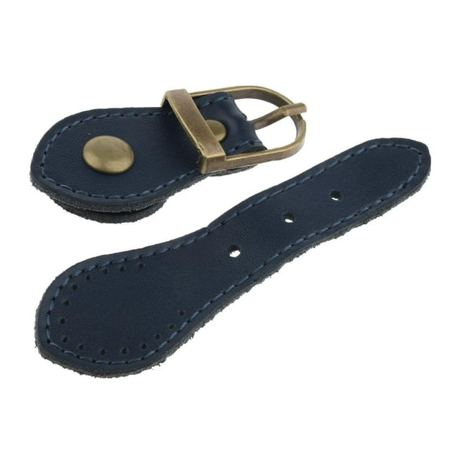 ZLight Sew on Leather Tab Buckles Fastener DIY Closure Bag Replacement Burgundy Royal Blue