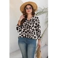thumbnail image 5 of WIHOLL Tops for Women 3/4 Length Sleeve V Neck Lightweight Business Casual Blouses Spring Summer Work Outfits, 5 of 11