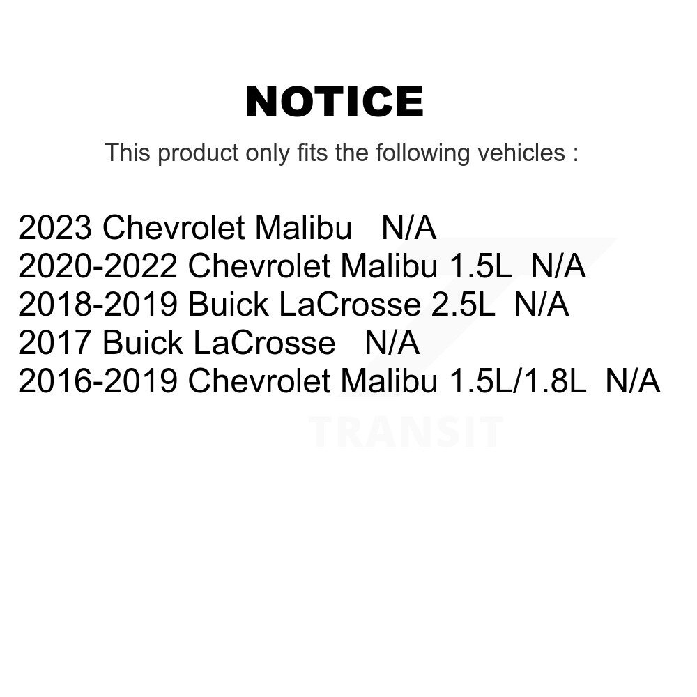 PUR 2x Air + 2x Cabin Filter (4 Total) Kit for Car Chevrolet Malibu Buick LaCrosse KFL-100626 - image 2 of 2