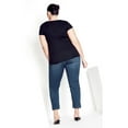 thumbnail image 2 of Avenue Women's Plus Size Petite Butter Denim Pull On Jean, 2 of 2