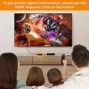 HDMI Repeater Neoteck 60M 4K 2160P 3D HDMI 2.0 Extender Booster Adapter Mini Size Metal Shell for PC DVD Sky HD Box PS3 PS4 Satellite Box and More Devices