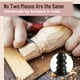 thumbnail image 5 of Juego de 3 pilares de madera rústica Luxe Designs de portavelas, 5 of 7