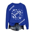 thumbnail image 6 of Godom Oversized Sweatshirt for Women Rugby Graphic Pullover Long Sleeve Drop Shoulder Fleece Sweatshirt, 6 of 7