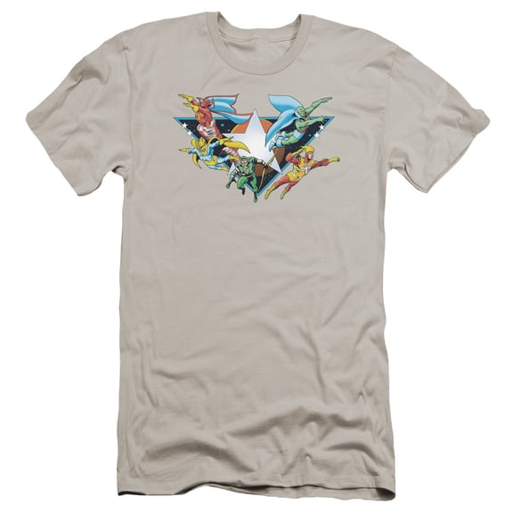 Dco/Star Power Premium Canvas Adult Slim Fit 30/1 T-Shirt Silver