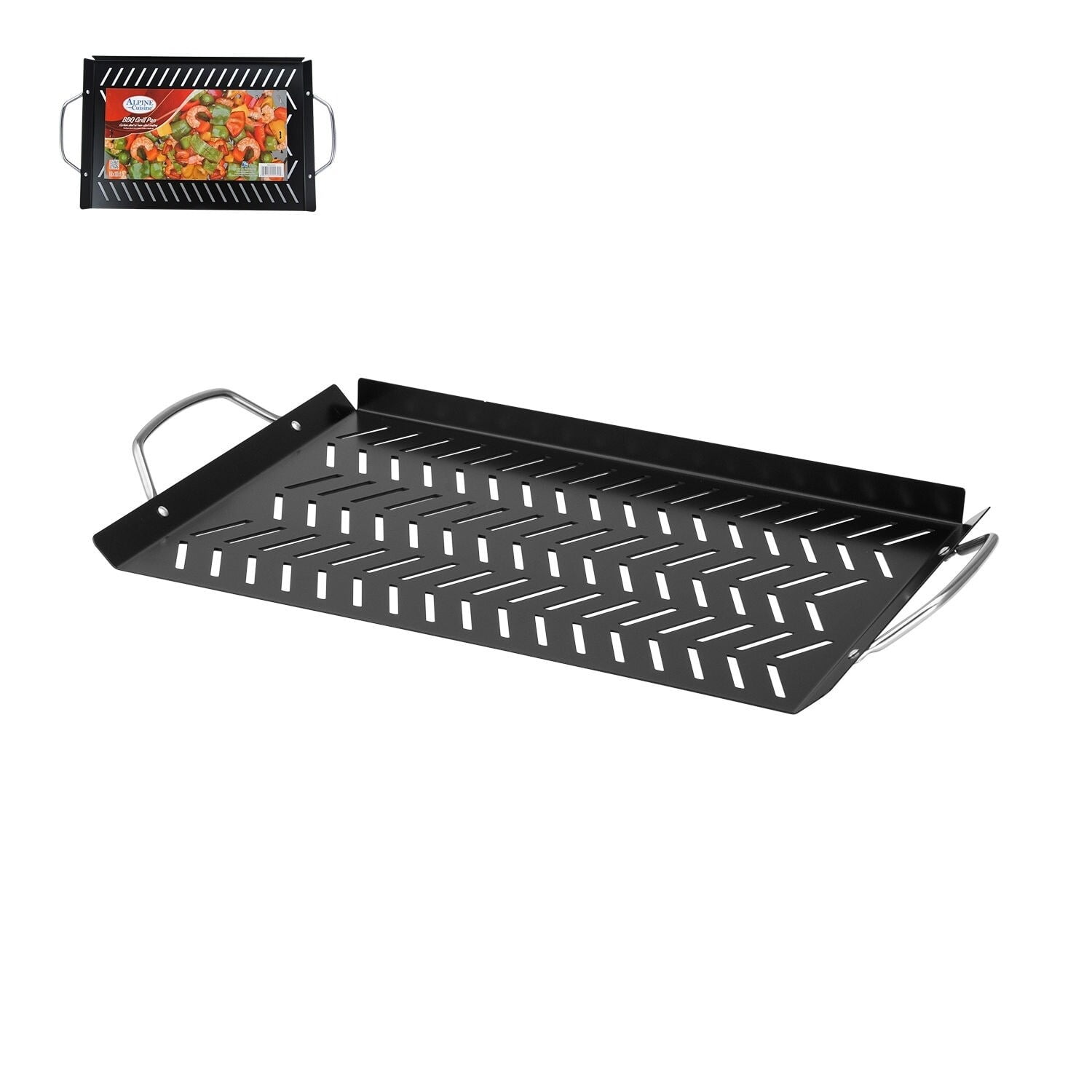 Alpine BBQ Grill Topper Pan Non-Stick Carbon Steel Outdoor Grill