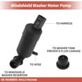 thumbnail image 4 of Unique Bargains Windshield Washer Pump W/ Grommet Windshield Washer Fluid Pump Fit for Ford Focus No.BV6117K624AB, 4 of 7