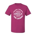 thumbnail image 2 of Wild Bobby, Uncle Man Myth Legend Funny Dad Uncle Papa Granpa Dad Gift, Father's Day, Men Graphic Tee, Fuschia, 3X-Large, 2 of 4