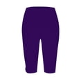 thumbnail image 6 of HAJWOH Women’s Capri Leggings Knee Length Leggings Stretch Summer Casual Athletic Running Workout Yoga Pants, 6 of 6