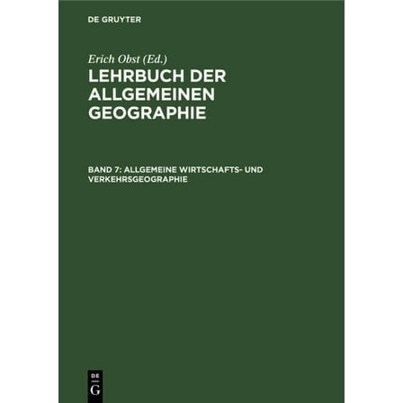 Allgemeine Wirtschafts- und Verkehrsgeographie, (Hardcover)