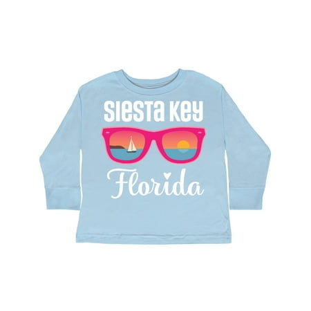 

Inktastic Siesta Key Florida Beach Trip Gift Toddler Toddler Girl Long Sleeve T-Shirt