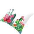 thumbnail image 4 of Cactus Succulents Pattern Polyester Pillowcase Cushion Cover Office Sofa Home Peach Skin Velvet Decor, 4 of 7