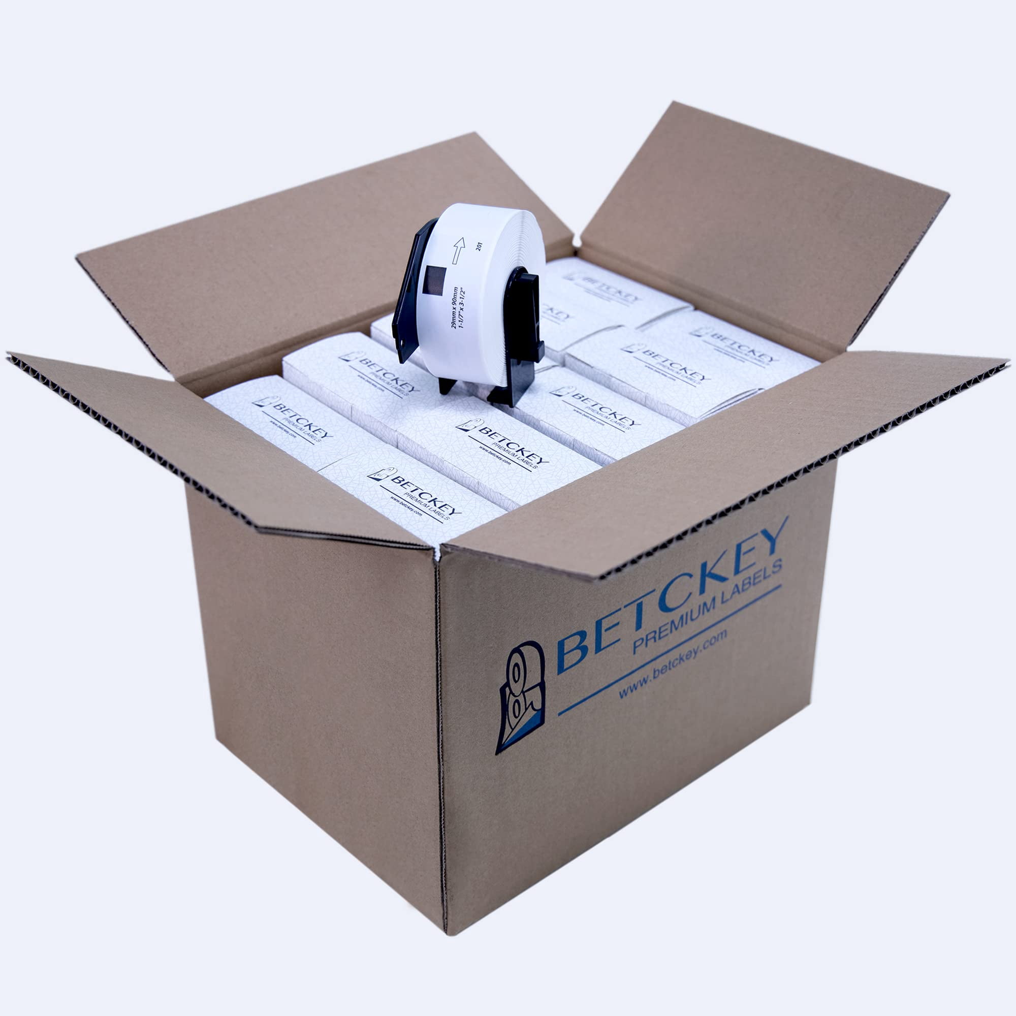 Compatible Address Labels Replacement for Brother DK-1201 (1-1/7" x 3-1/2"), Use with Brother QL Label Printers [20 Rolls/8000 Labels]