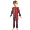 thumbnail image 6 of FORMRS Toddler Unisex Long Sleeve Top and Pants Pajama Set 2-Piece Sleepwear, Sizes 18M-8Y, Red and Blue Pattern, 6 of 6