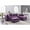 Purple, variant on Homestock Elegant Escape L-Shape Sectional Sofa with Button-Tufting, Removable Backs and Pocketed Coil Seating, Track Arm Style, Living Room Sectional Couch -111"D x 78"W x 34"H-Color:Purple