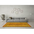 thumbnail image 3 of Ahgly Company Indoor Rectangle Abstract Yellow Modern Area Rugs, 2' x 5', 3 of 4