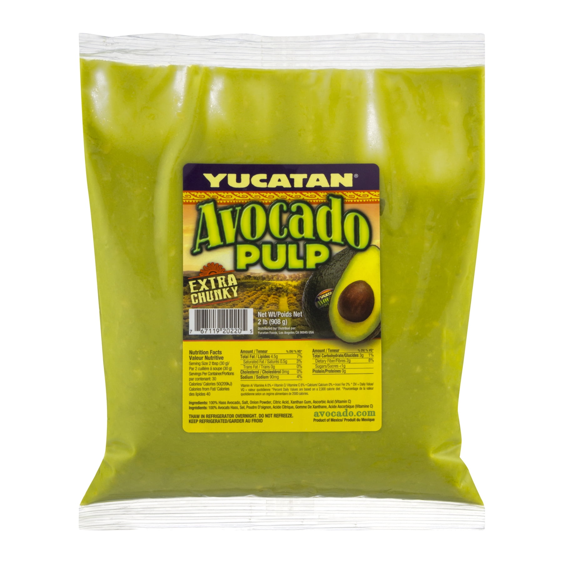 Yucatan Avocado Pulp Extra Chunky