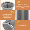 thumbnail image 5 of Coffee Filtesr for Wide Mouth Jar Stainless Steel Ultra Fine Mesh Tea with Fruit Infuser Ice Coffee Maker Ice Tea Maker Cold Brew Coffee Maker, 5 of 10